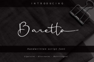 Baretto: A Handwritten Script That Brings Warmth and Character to Every Project