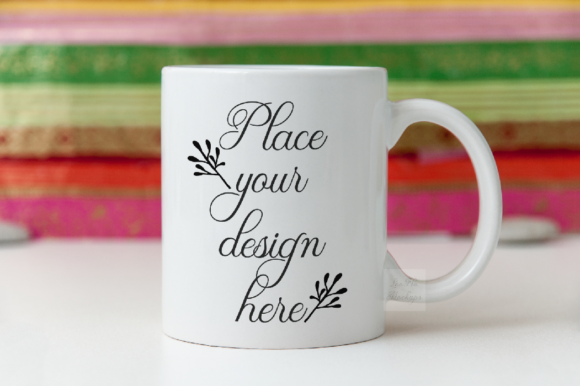 Colorful Mockup Coffee Mug Stock Photo for Creators