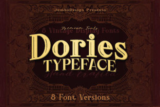 Dories Family: A Vintage Grunge Display Typeface That Demands Careful Use