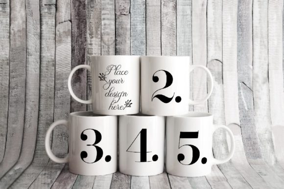 Five Coffee Mug Mockups, 5 Smart Mugs: A Practical Guide for Designers and Marketers