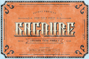Gacoure Family: A Vintage Display Font Built for Modern Creative Freedom