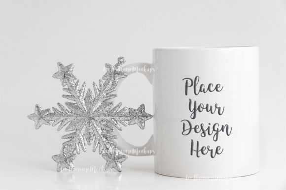 Holiday Coffee Mug Mockup for Seasonal Branding and Social Media Content