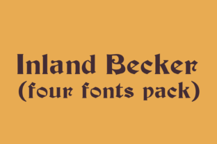 Inland Becker Family: Evaluating Four Classical Display Fonts