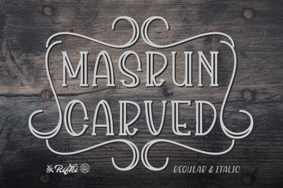 Masrun Carved: A Display Typeface Built for Distinctive Design