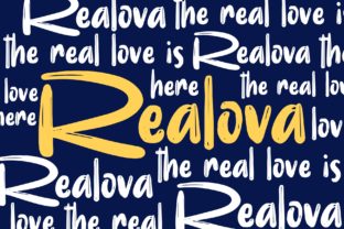 Realova: The Bold, Brush-Effect Display Typeface That Elevates Any Design