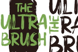The Ultra Brush: A Display Font Built for Modern Design Workflows